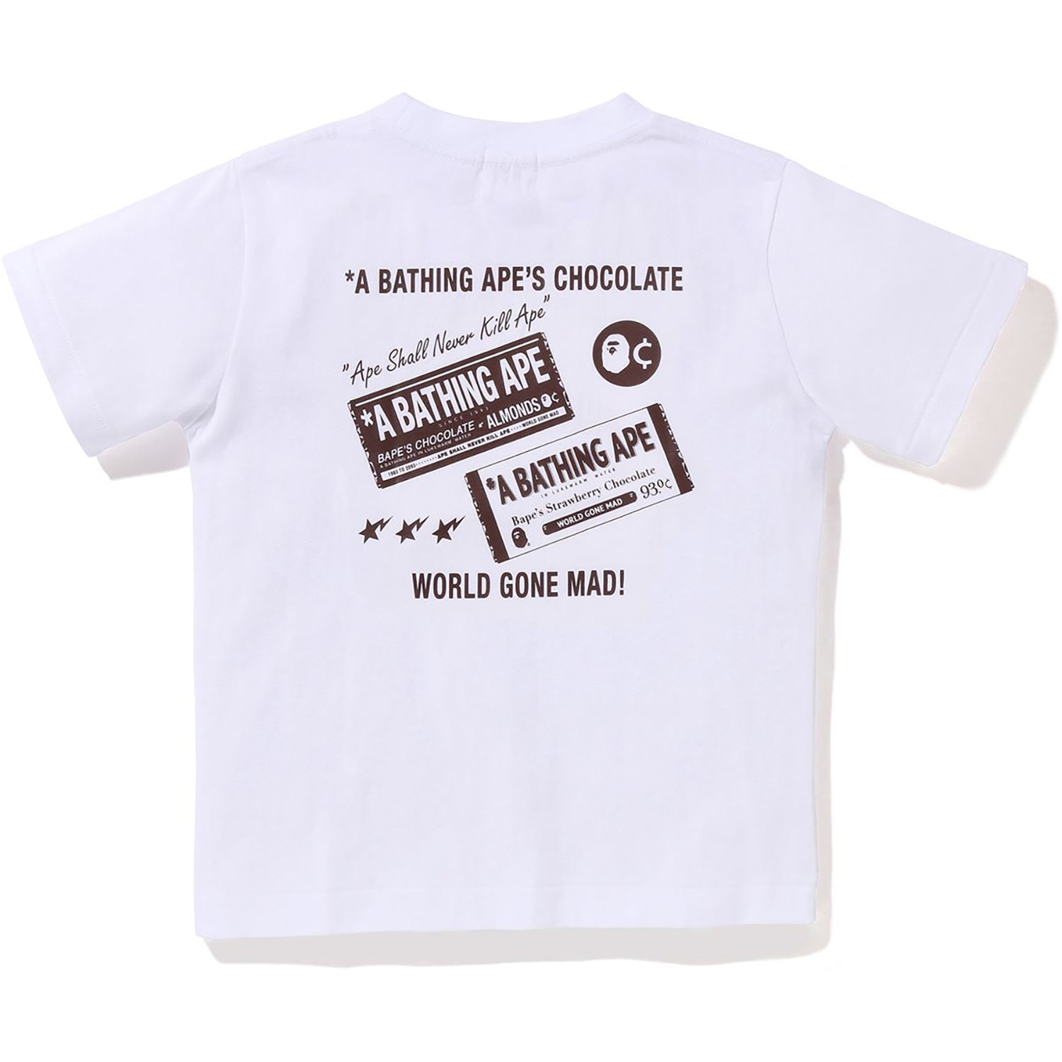 BAPE CHOCOLATE APE HEAD TEE KIDS