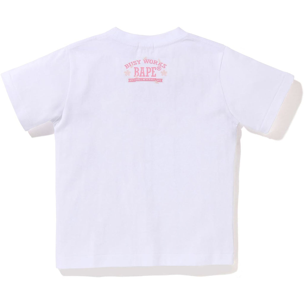 BAPE SAKURA PHOTO APE HEAD TEE KIDS