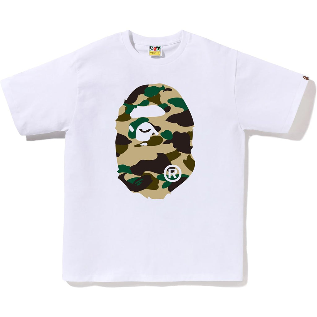 BAPE 1ST CAMO BIG APE HEAD TEE MENS