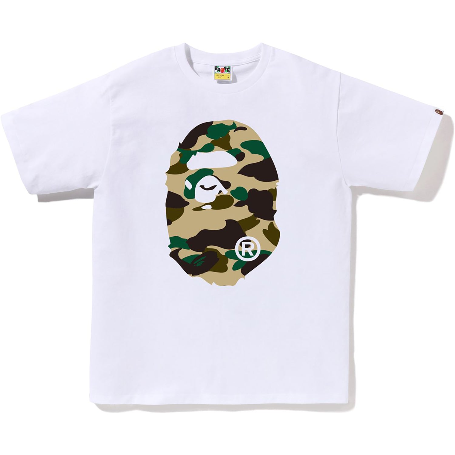 BAPE 1ST CAMO BIG APE HEAD TEE MENS