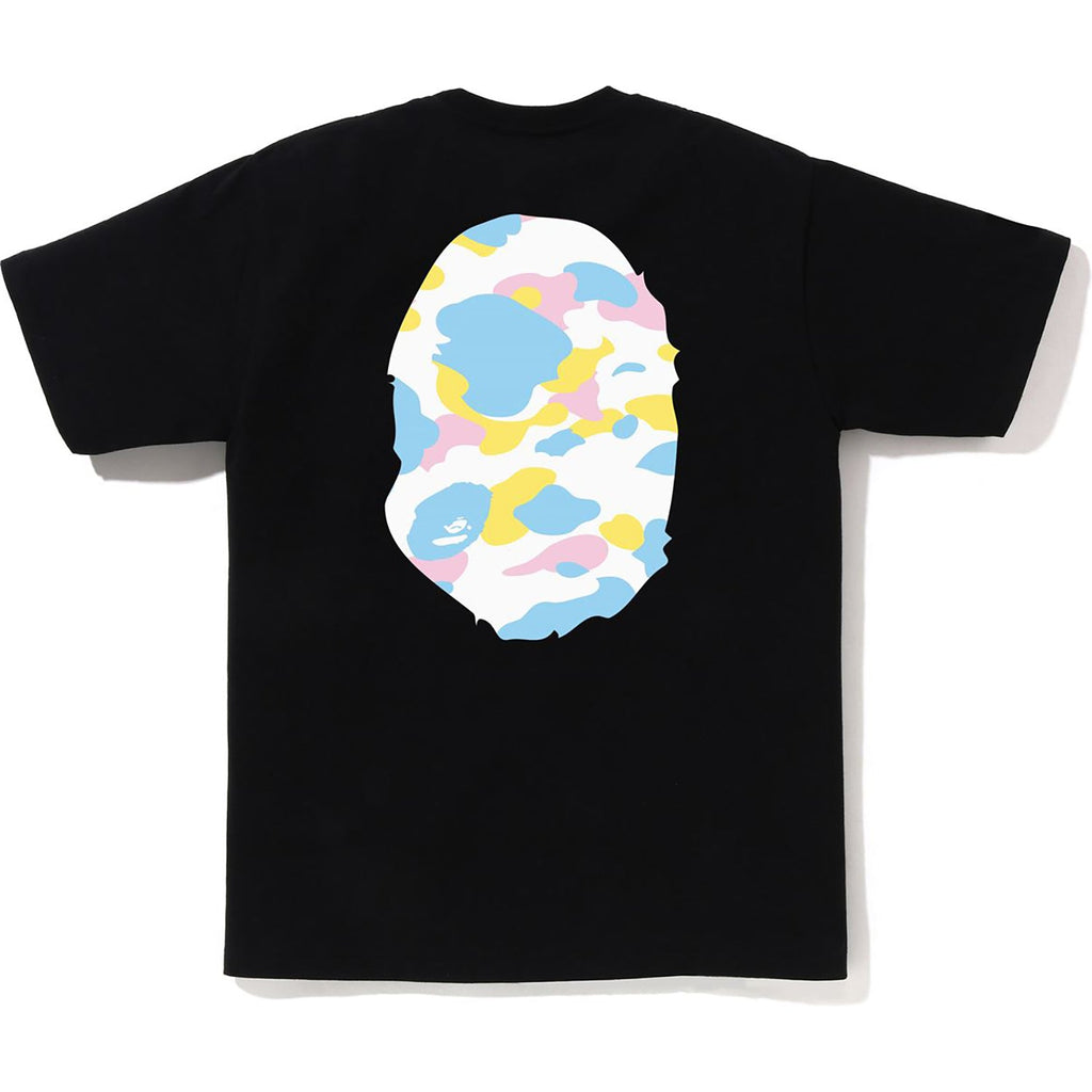 BAPE NEW MULTI CAMO BIG APE HEAD TEE MENS