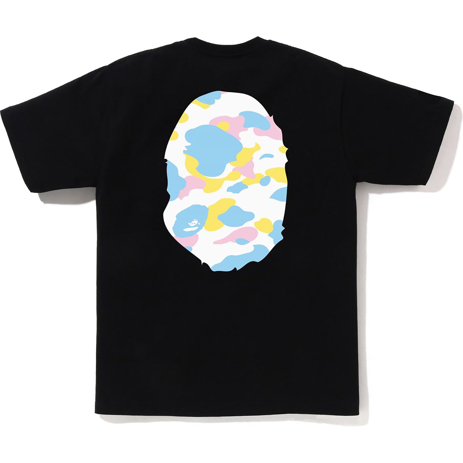 BAPE NEW MULTI CAMO BIG APE HEAD TEE MENS