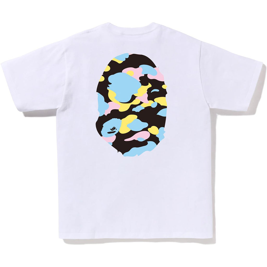 BAPE NEW MULTI CAMO BIG APE HEAD TEE MENS