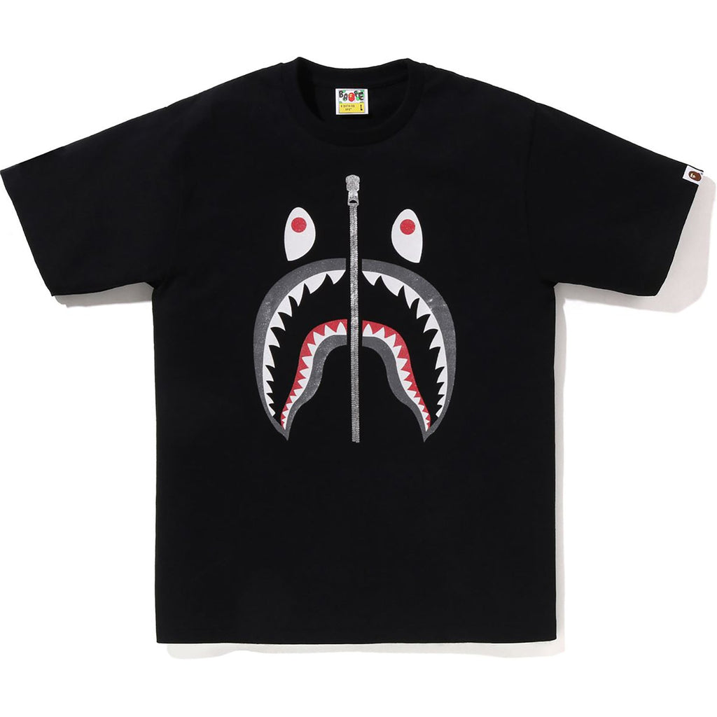 BAPE GLITTER SHARK TEE MENS