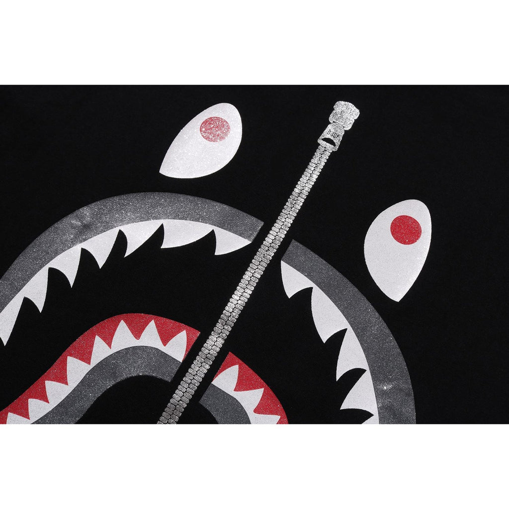 BAPE GLITTER SHARK TEE MENS