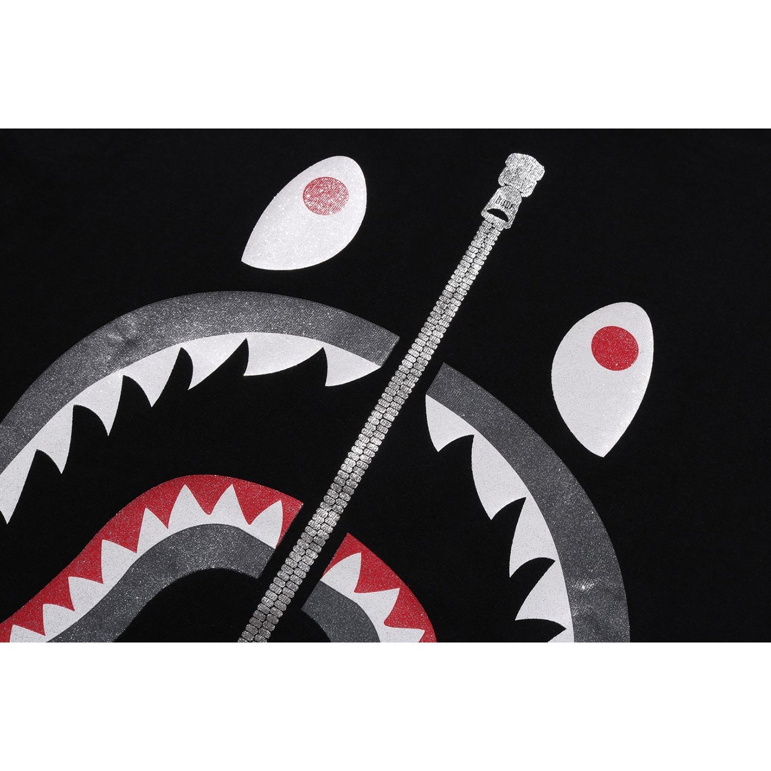 BAPE GLITTER SHARK TEE MENS