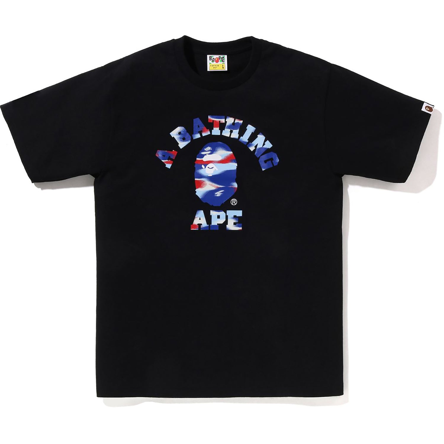 BAPE SCREEN CAMO COLLEGE TEE MENS