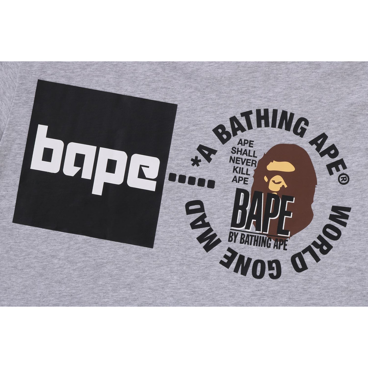 BAPE A BATHING APE LOGO TEE MENS