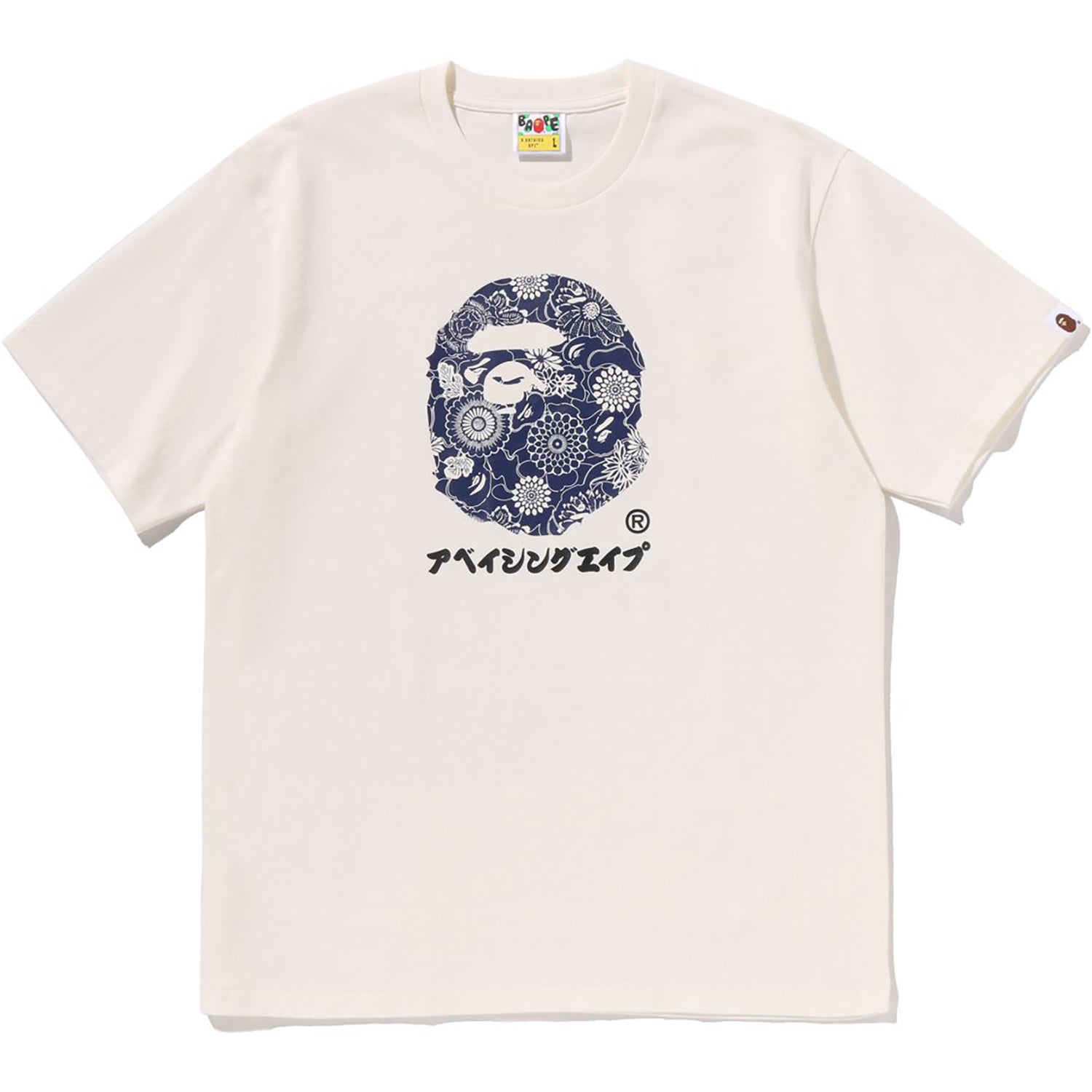 BAPE JAPANESE INDIGO ART CAMO BY BATHING APE TEE MENS