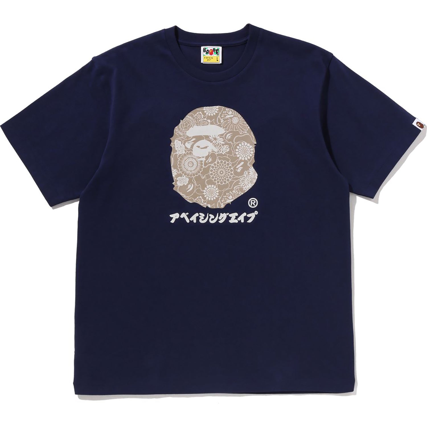 BAPE JAPANESE INDIGO ART CAMO BY BATHING APE TEE MENS