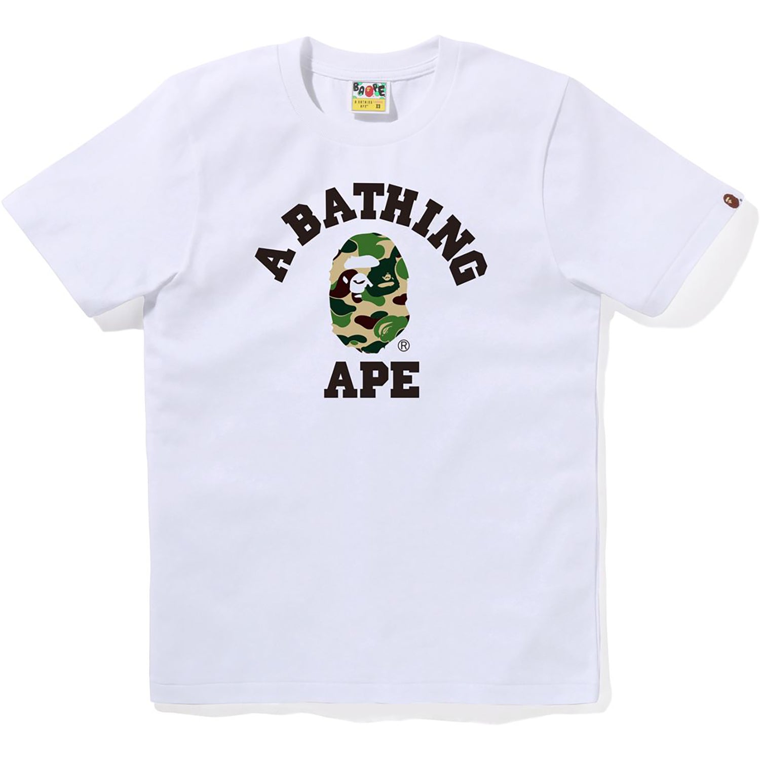 BAPE ABC CAMO COLLEGE TEE LADIES