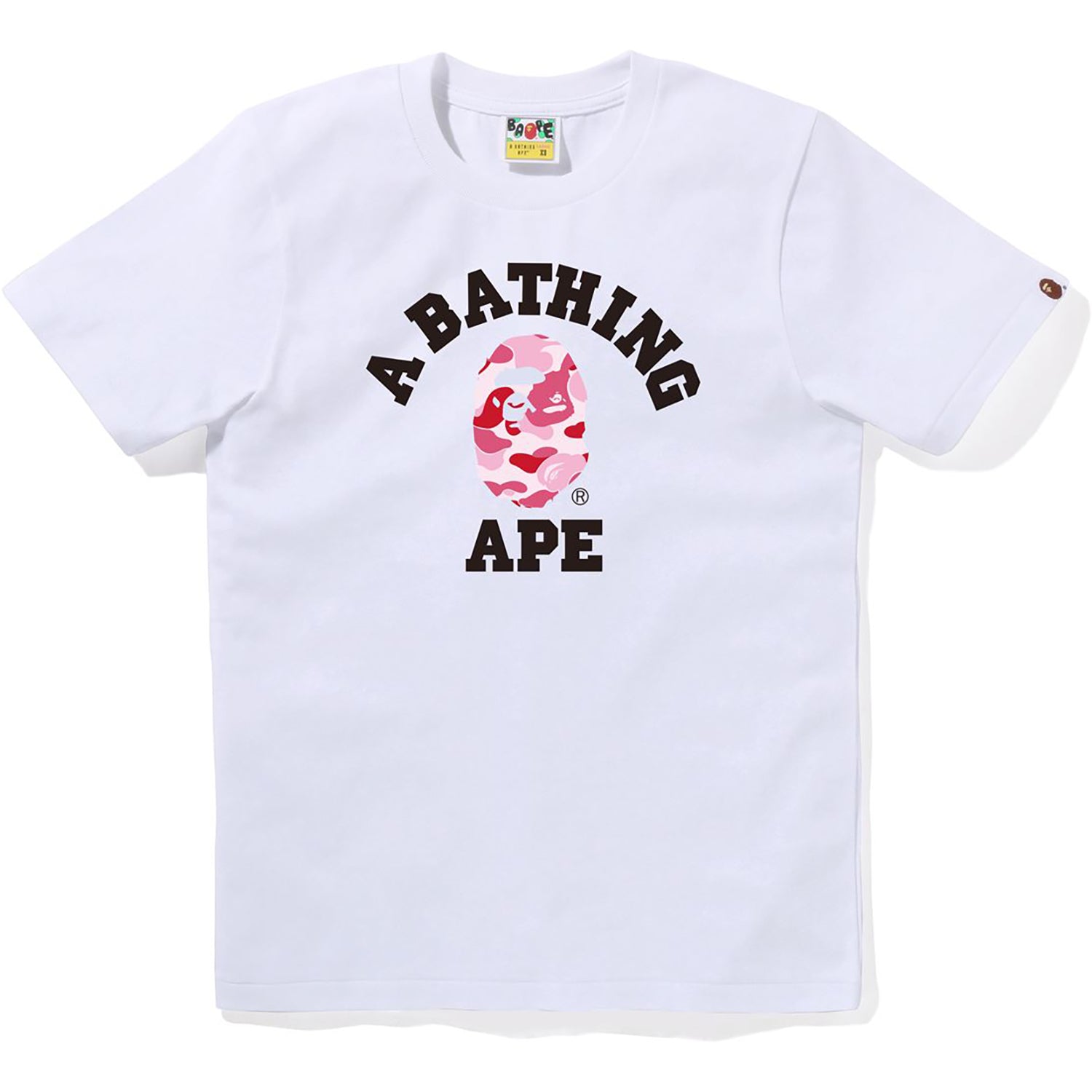 BAPE ABC CAMO COLLEGE TEE LADIES