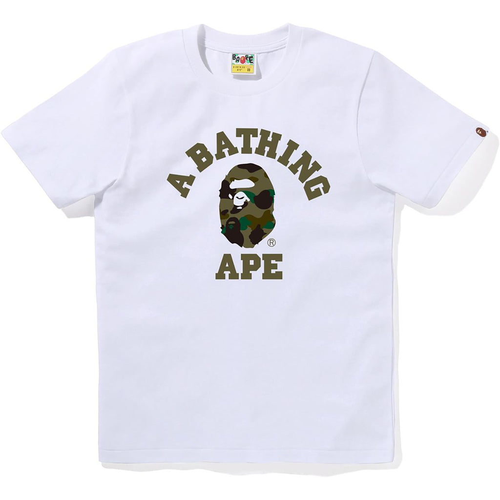 BAPE 1ST CAMO COLLEGE TEE LADIES