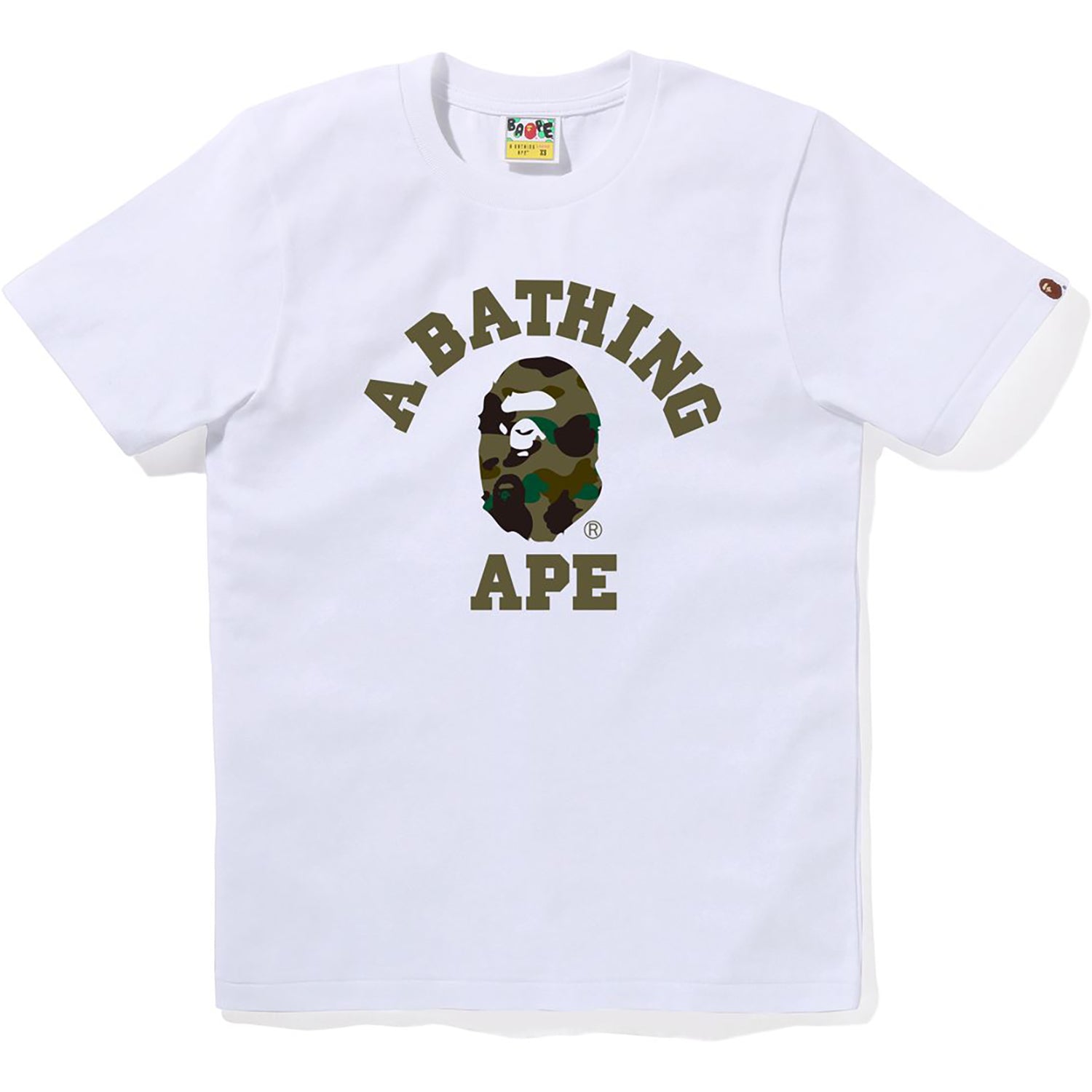 BAPE 1ST CAMO COLLEGE TEE LADIES