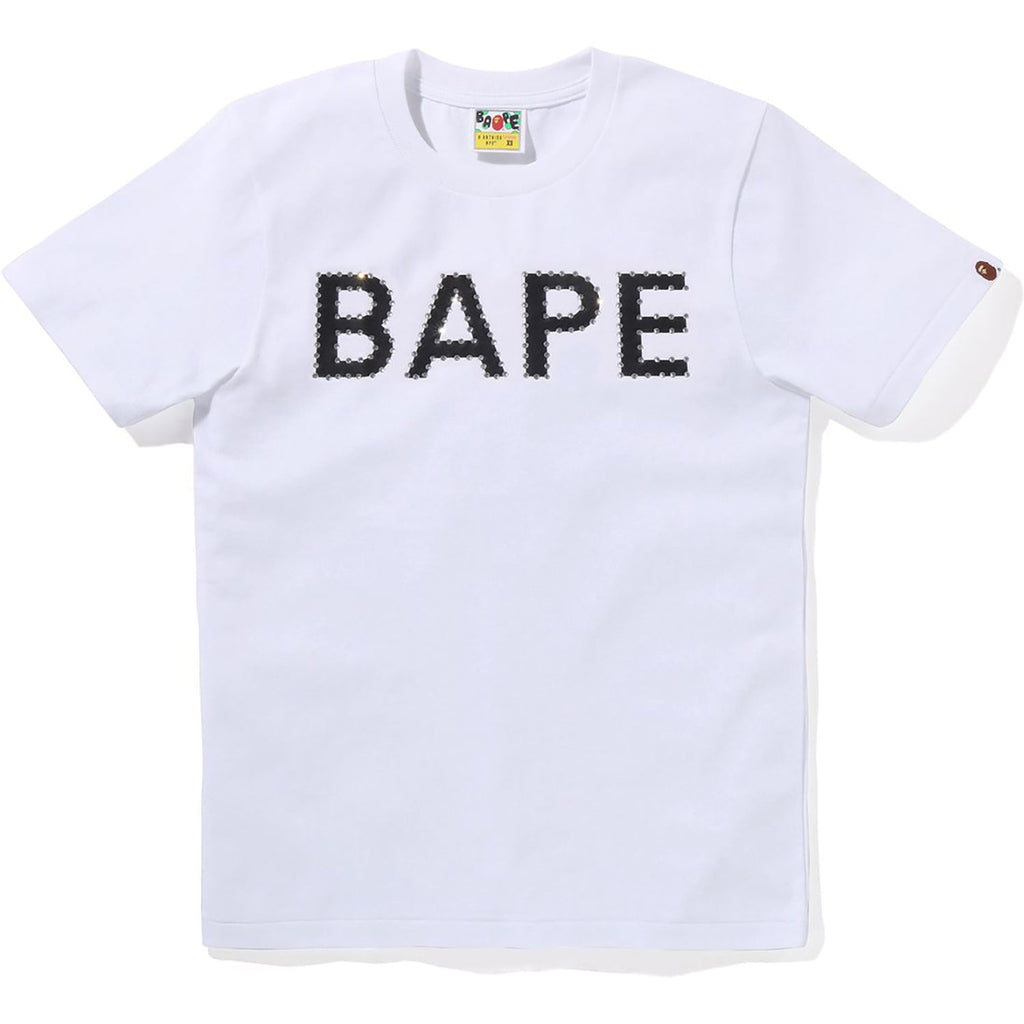 BAPE CRYSTAL STONE LOGO TEE LADIES