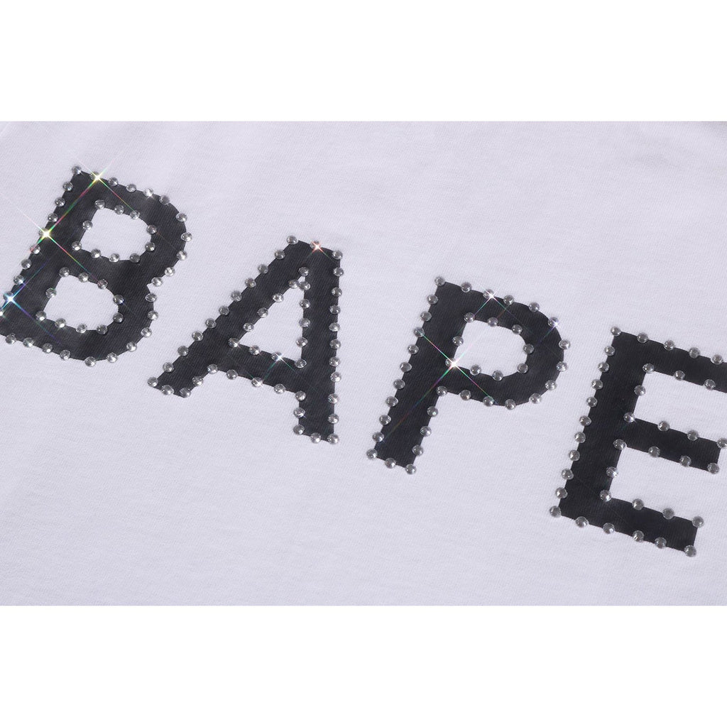 BAPE CRYSTAL STONE LOGO TEE LADIES