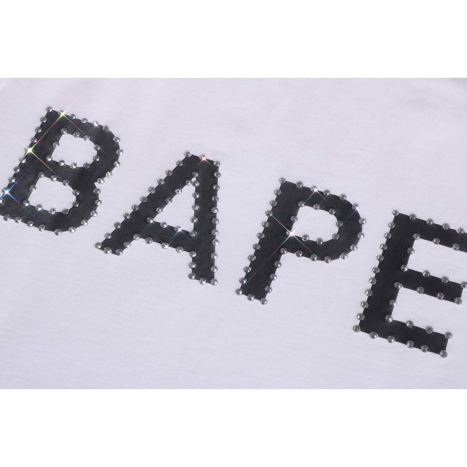 BAPE CRYSTAL STONE LOGO TEE LADIES