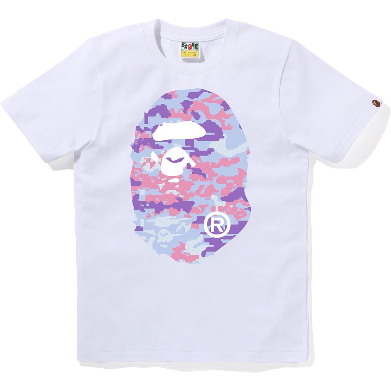BAPE MULTI PIXEL CAMO BIG APE HEAD TEE LADIES