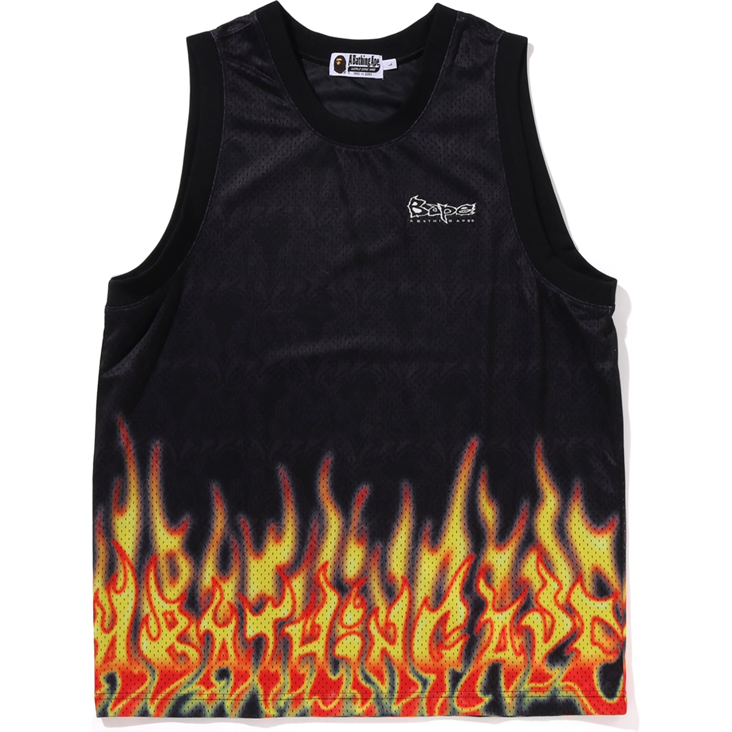 BAPE FLAME MESH VEST MENS