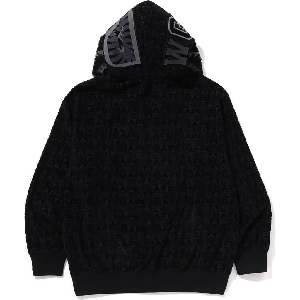BAPE LUX SPORT PATTERN SHARK RELAXED FIT FULL ZIP HOODIE MENS