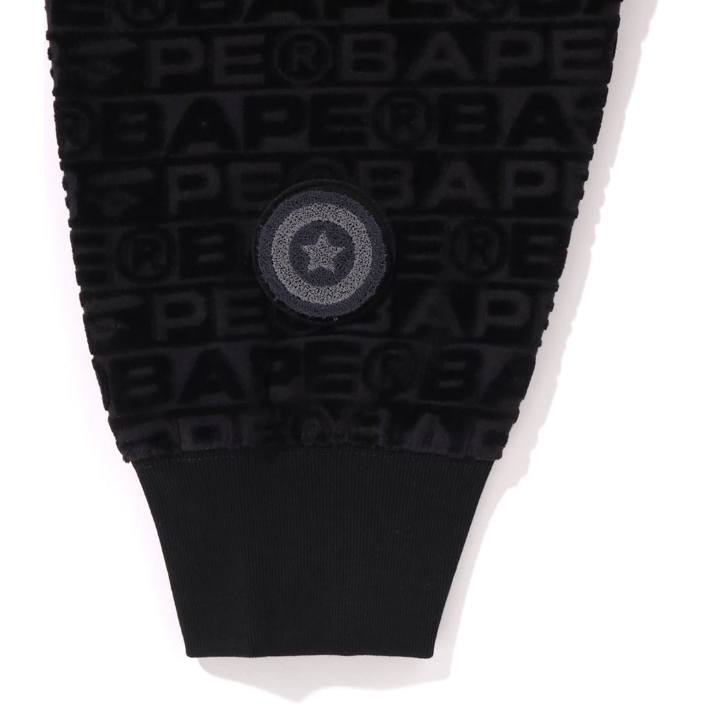 BAPE LUX SPORT PATTERN SHARK RELAXED FIT FULL ZIP HOODIE MENS
