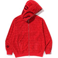 BAPE LUX SPORT PATTERN SHARK RELAXED FIT FULL ZIP HOODIE MENS