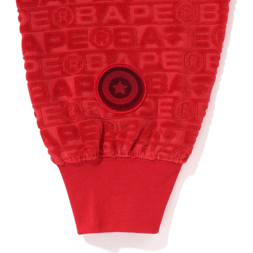 BAPE LUX SPORT PATTERN SHARK RELAXED FIT FULL ZIP HOODIE MENS