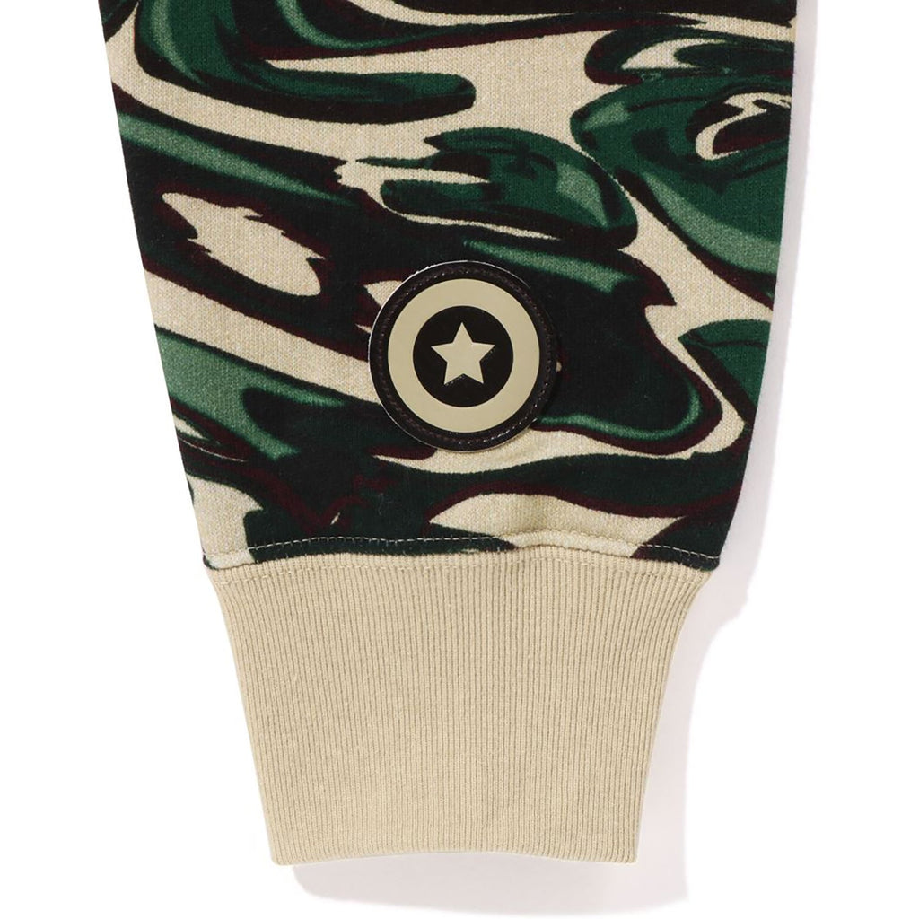 BAPE MARBLING CAMO SHARK RELAXED FIT FULL ZIP HOODIE MENS