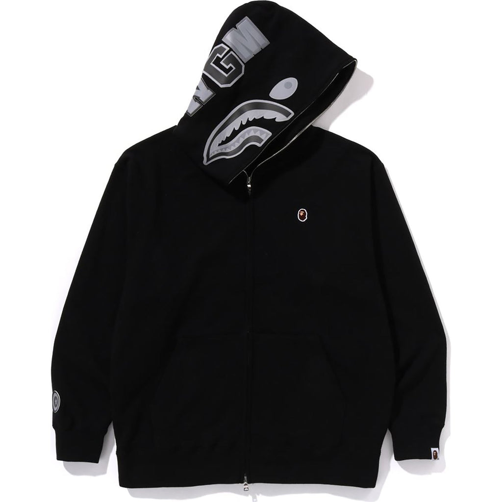 BAPE ONE POINT APE HEAD SHARK RELAXED FIT FULL ZIP HOODIE MENS