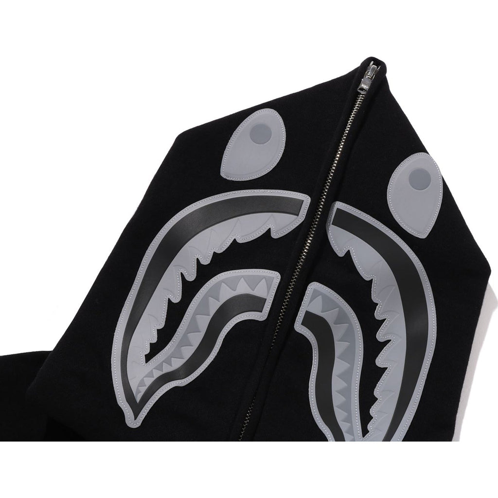 BAPE ONE POINT APE HEAD SHARK RELAXED FIT FULL ZIP HOODIE MENS