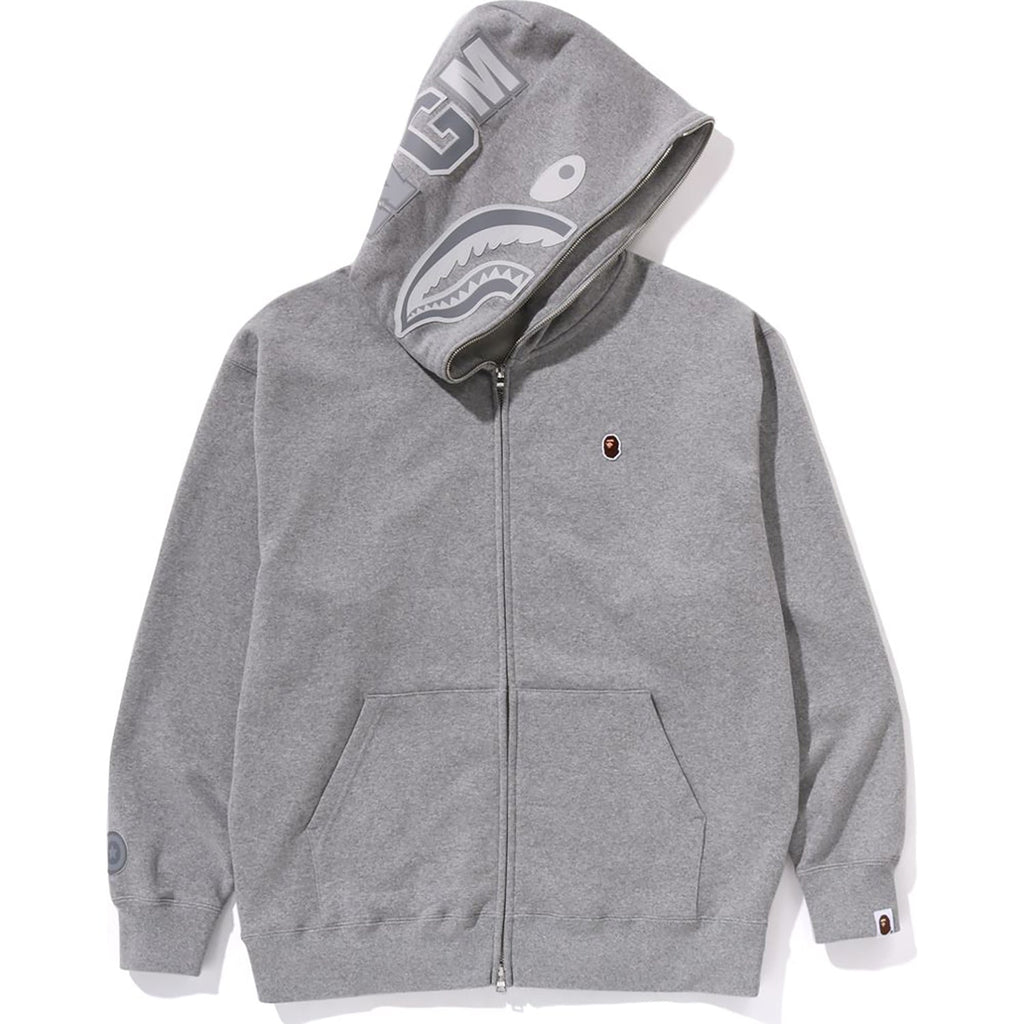 BAPE ONE POINT APE HEAD SHARK RELAXED FIT FULL ZIP HOODIE MENS
