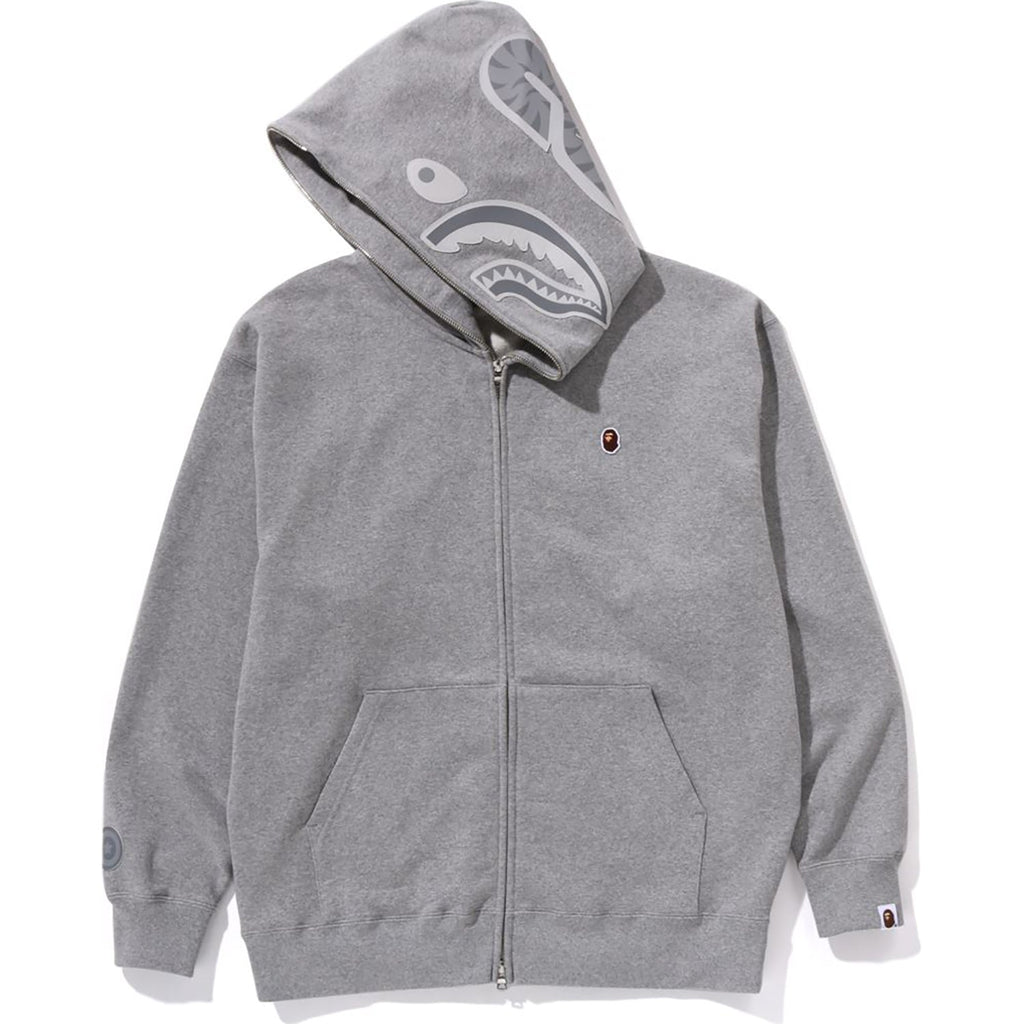 BAPE ONE POINT APE HEAD SHARK RELAXED FIT FULL ZIP HOODIE MENS