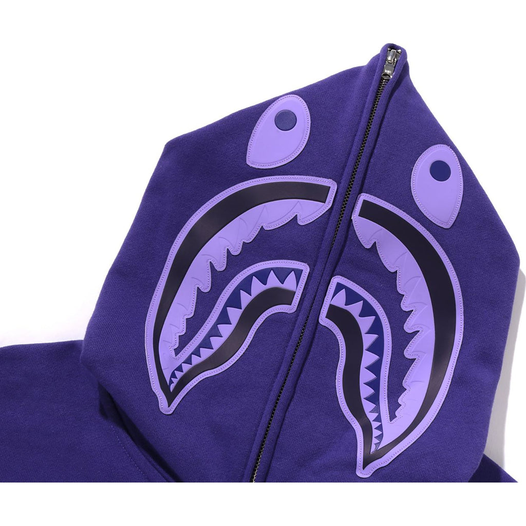 BAPE ONE POINT APE HEAD SHARK RELAXED FIT FULL ZIP HOODIE MENS