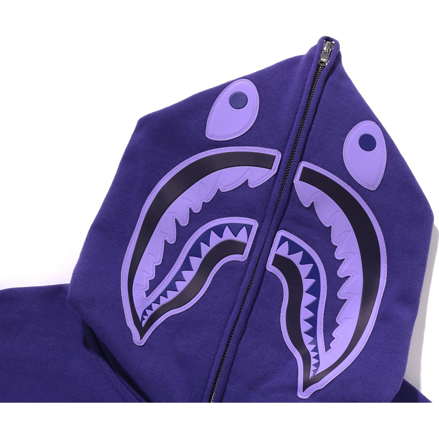 BAPE ONE POINT APE HEAD SHARK RELAXED FIT FULL ZIP HOODIE MENS