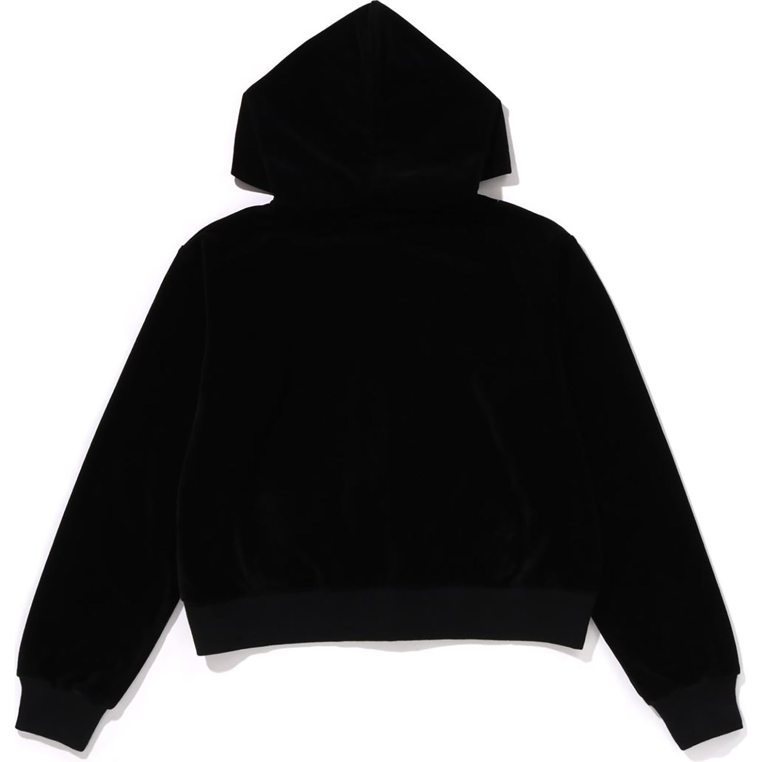 BAPE CRYSTAL STONE APE HEAD VELOUR ZIP HOODIE LADIES