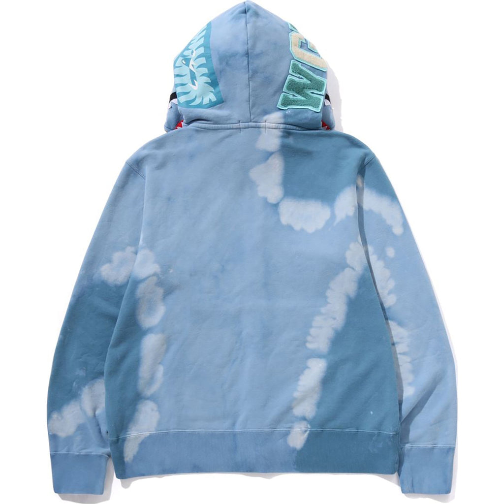BAPE HAND DYE SHARK FULL ZIP HOODIE MENS