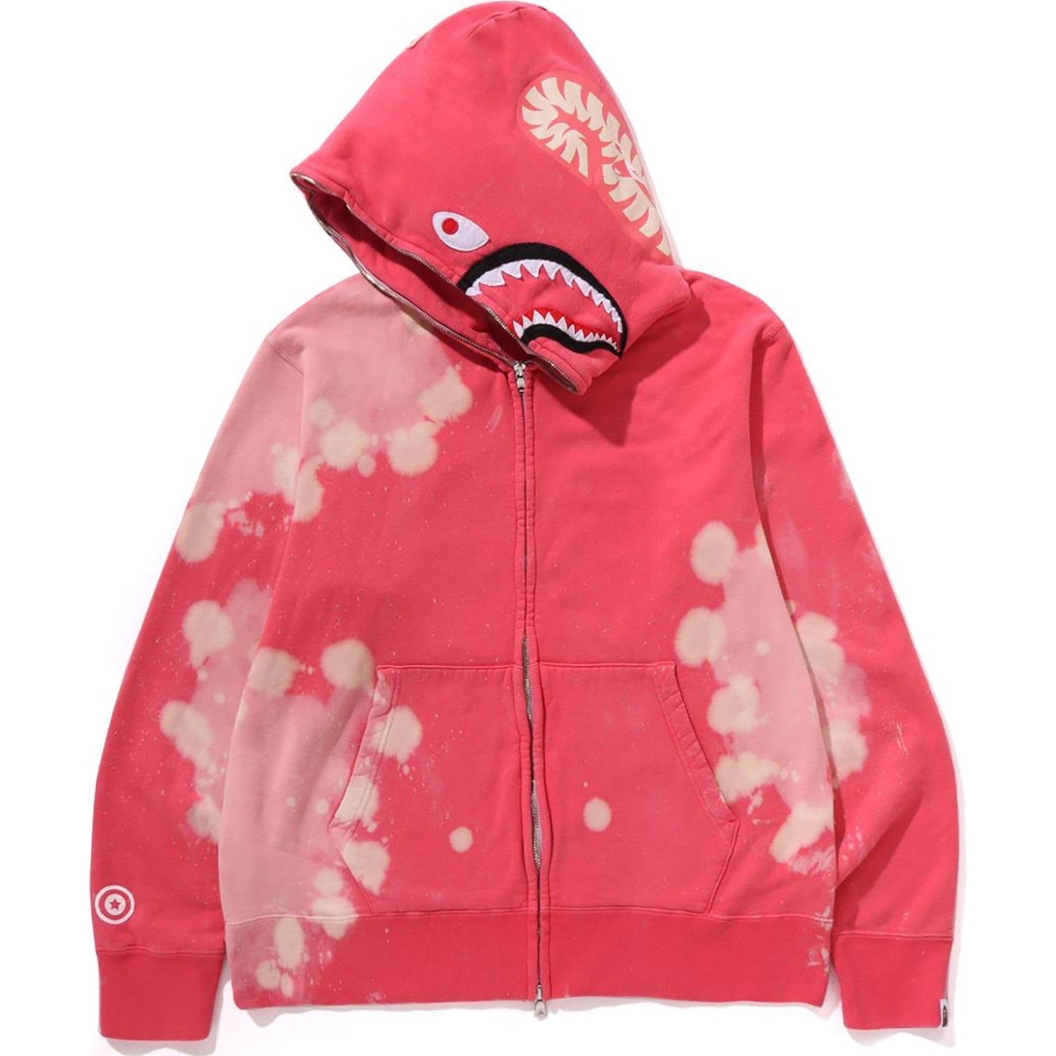 BAPE HAND DYE SHARK FULL ZIP HOODIE MENS