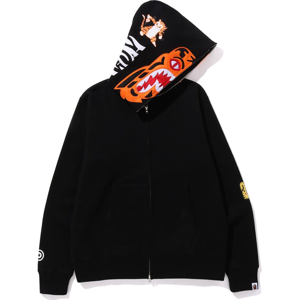 BAPE TIGER FULL ZIP HOODIE MENS