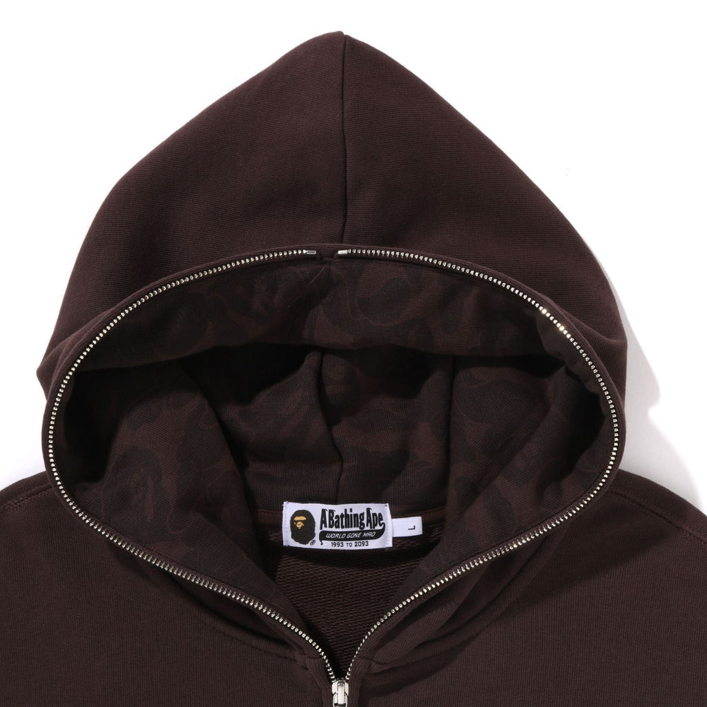 BAPE ONE POINT RELAXED FIT ZIP HOODIE MENS