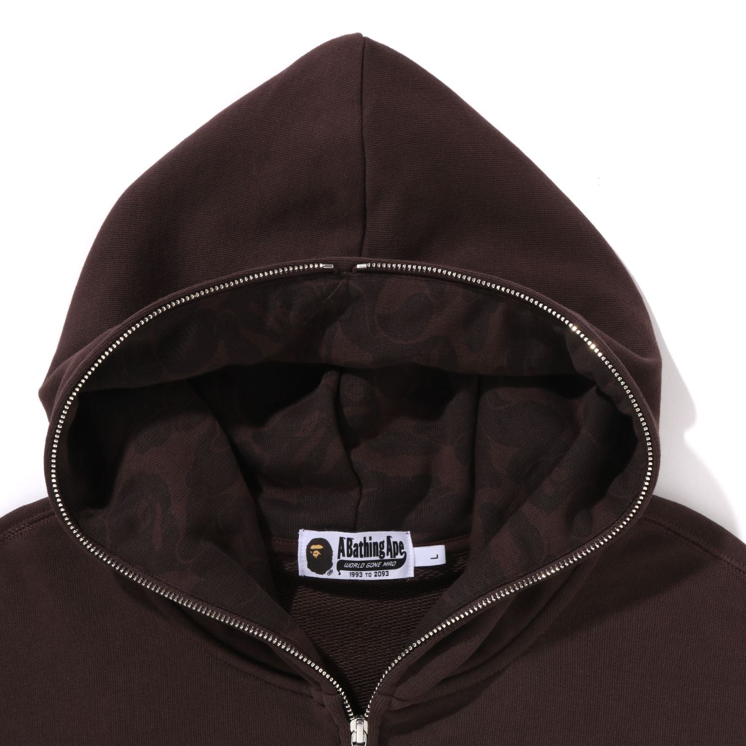 BAPE ONE POINT RELAXED FIT ZIP HOODIE MENS