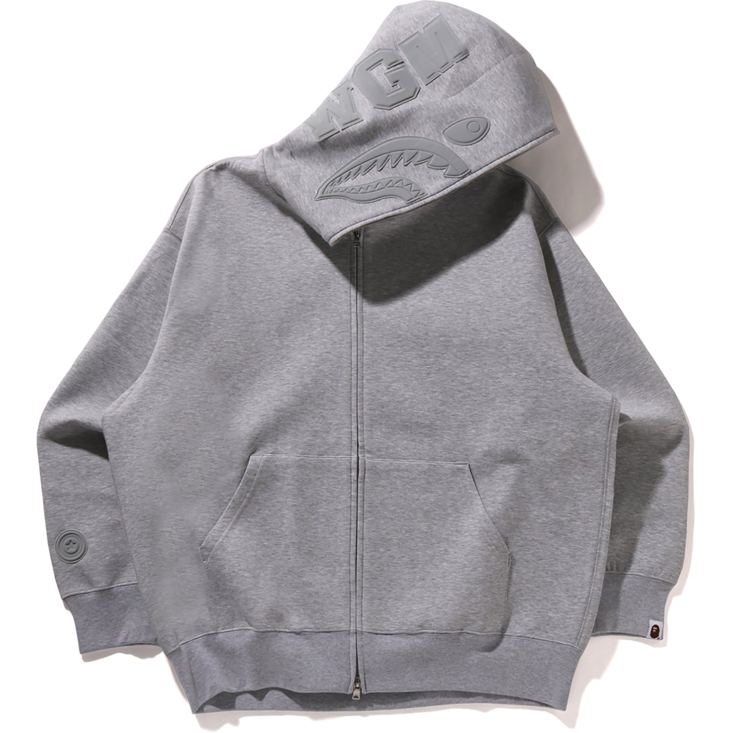 BAPE LINE CAMO INTERLOCK RELAXED FIT SHARK FULL ZIP HOODIE MENS
