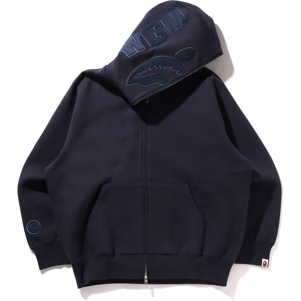 BAPE LINE CAMO INTERLOCK RELAXED FIT SHARK FULL ZIP HOODIE MENS