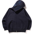 BAPE LINE CAMO INTERLOCK RELAXED FIT SHARK FULL ZIP HOODIE MENS