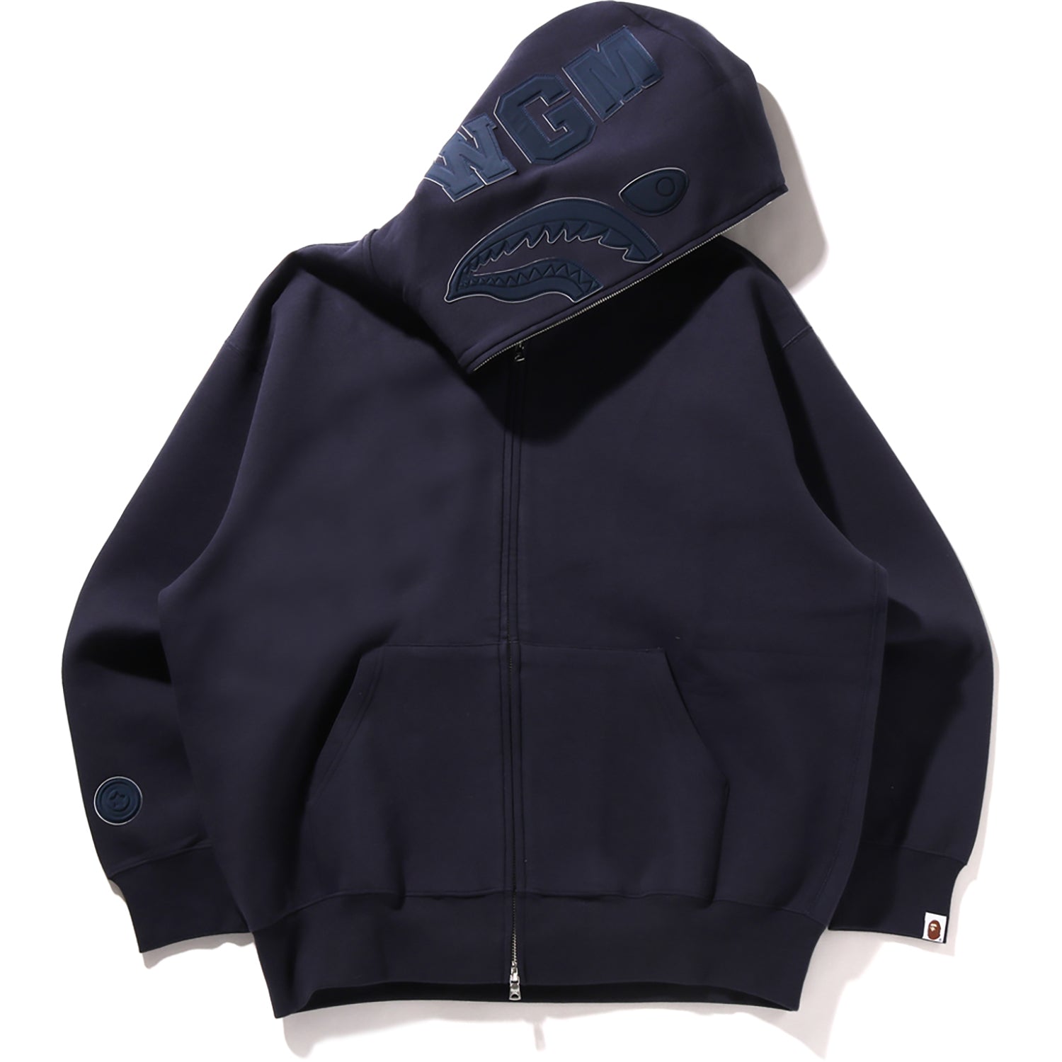 BAPE LINE CAMO INTERLOCK RELAXED FIT SHARK FULL ZIP HOODIE MENS