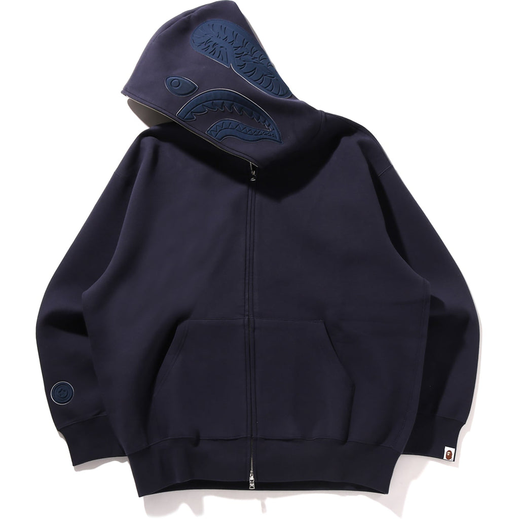BAPE LINE CAMO INTERLOCK RELAXED FIT SHARK FULL ZIP HOODIE MENS