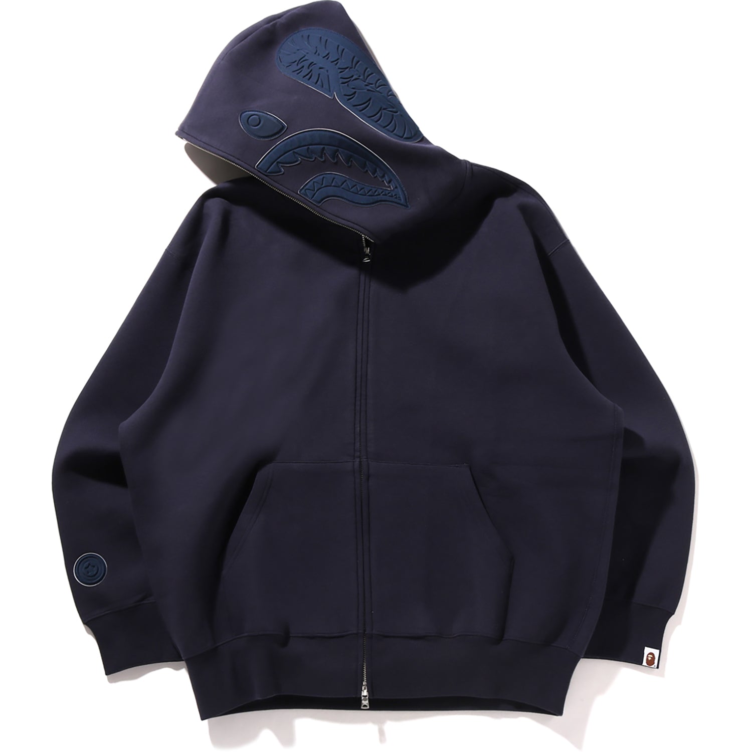 BAPE LINE CAMO INTERLOCK RELAXED FIT SHARK FULL ZIP HOODIE MENS