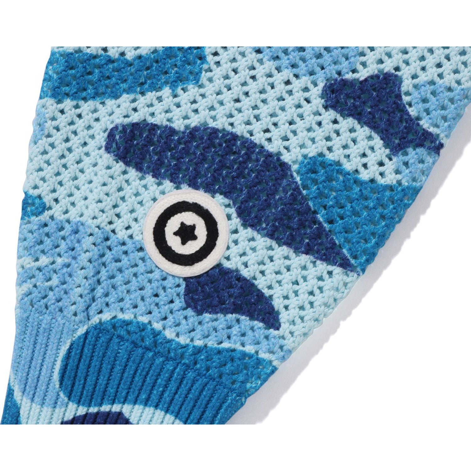 BAPE ABC CAMO CROCHET RELAXED FIT SHARK FULL ZIP HOODIE MENS