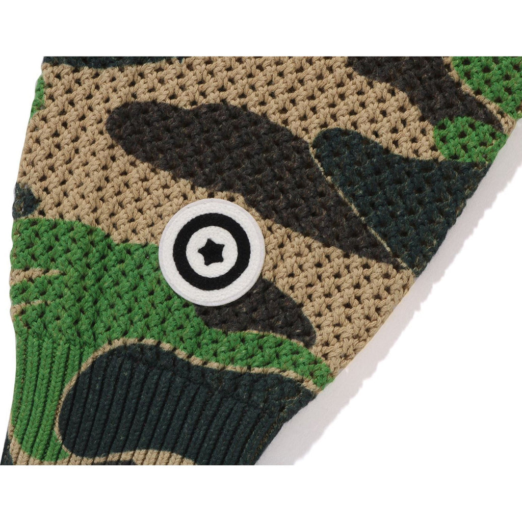 BAPE ABC CAMO CROCHET RELAXED FIT SHARK FULL ZIP HOODIE MENS
