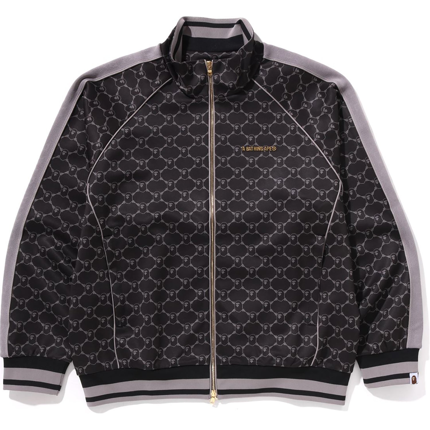 BAPE COLLEGE MONOGRAM LOGO RELAXED FIT TRACK JACKET MENS