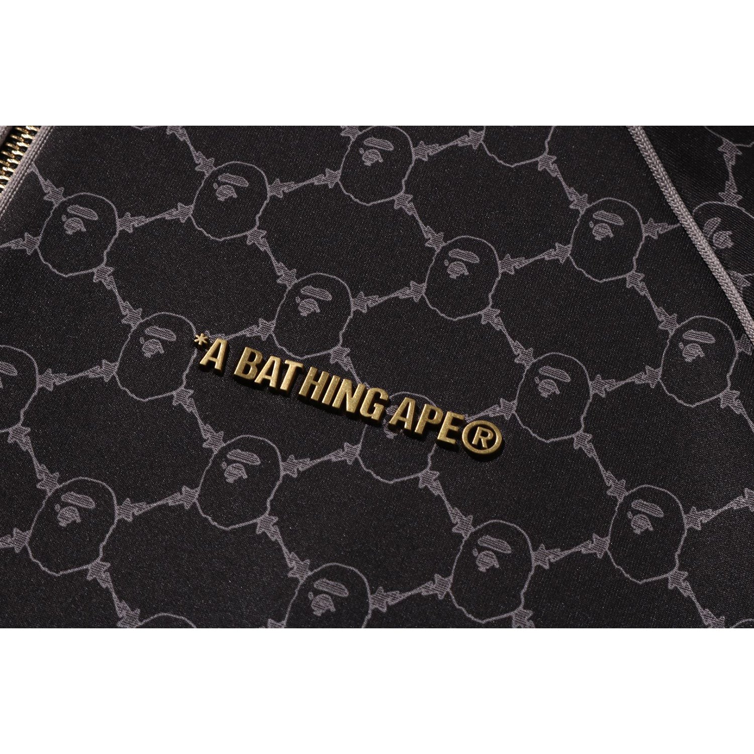 BAPE COLLEGE MONOGRAM LOGO RELAXED FIT TRACK JACKET MENS